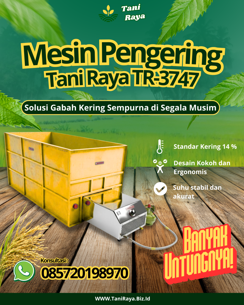 Mesin Pengering Gabah Tani Raya