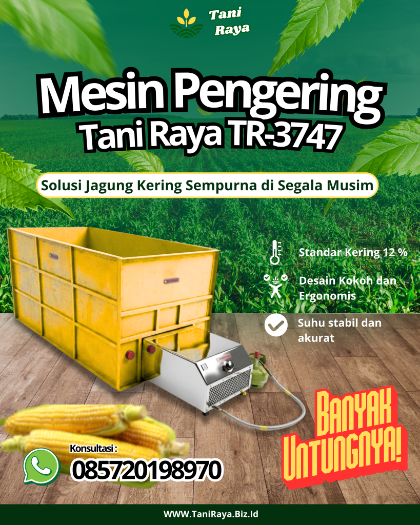 Jual Mesin Pengering Jagung Tani Raya