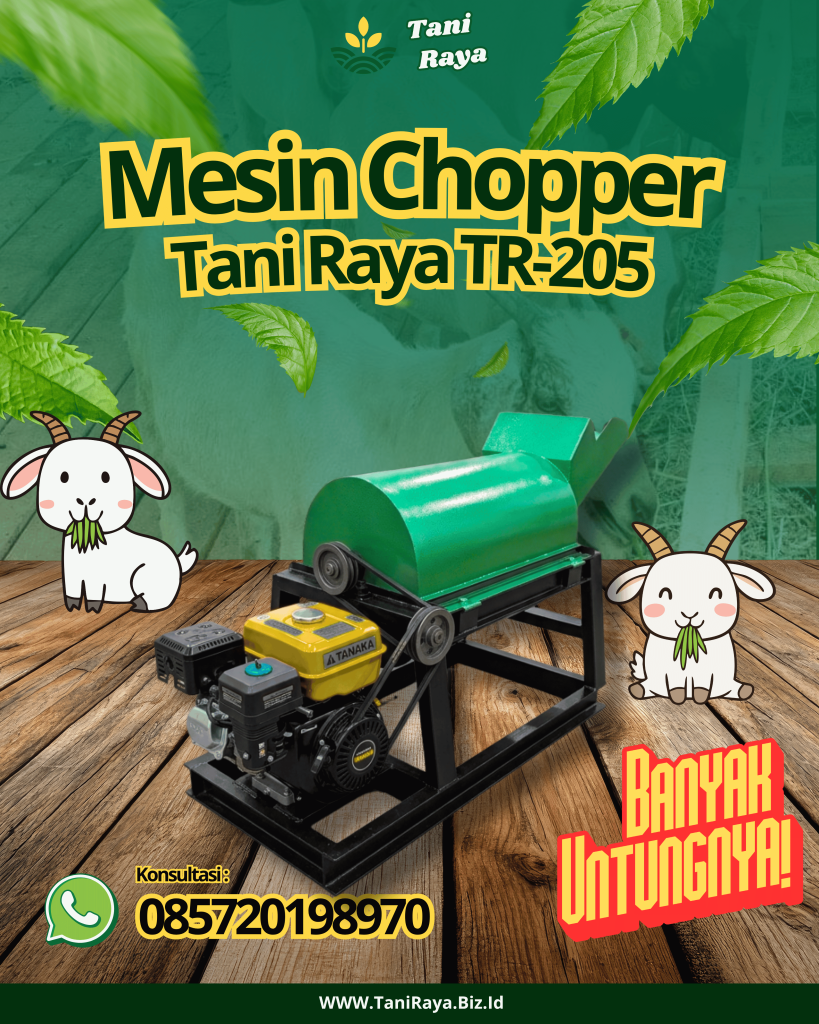 Solusi Pakan Ternak Melimpah: Jual Mesin Chopper Rumput Tani Raya Berkualitas Tinggi